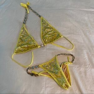 Custom Yellow Handmade Bikini
